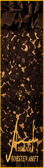 Vista detallada de la estructura de textiles de vestido negro de cctel con un francs fabricados por el diseador de moda alemn Torsten Amft de Berln.